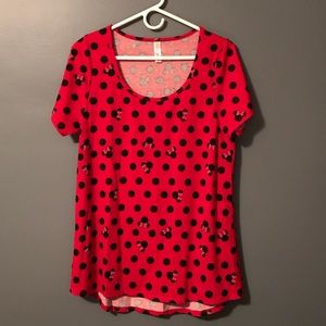 LuLaRoe Disney line Classic Tee Minnie print